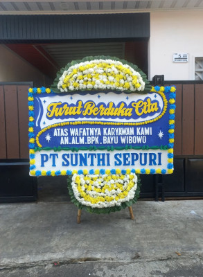 Papan Bunga Duka di Cigedug